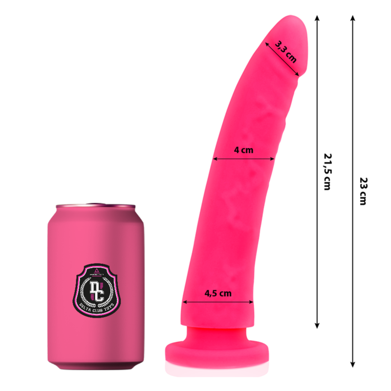 DELTACLUB silikonski dildo, ružičasti