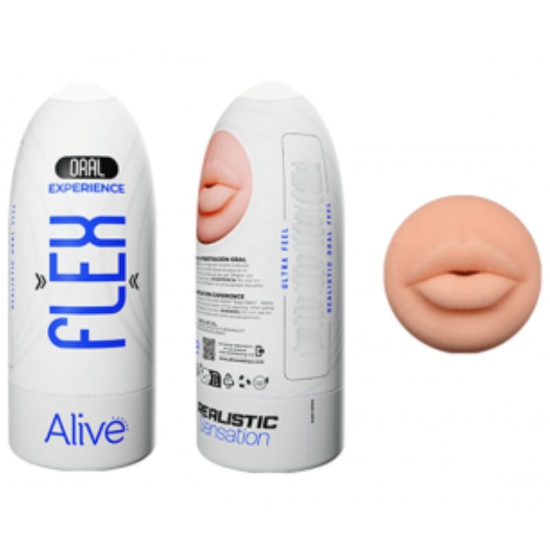 Masturbator u obliku usta s realističnom teksturom za intenzivan oralni seks ALIVE
