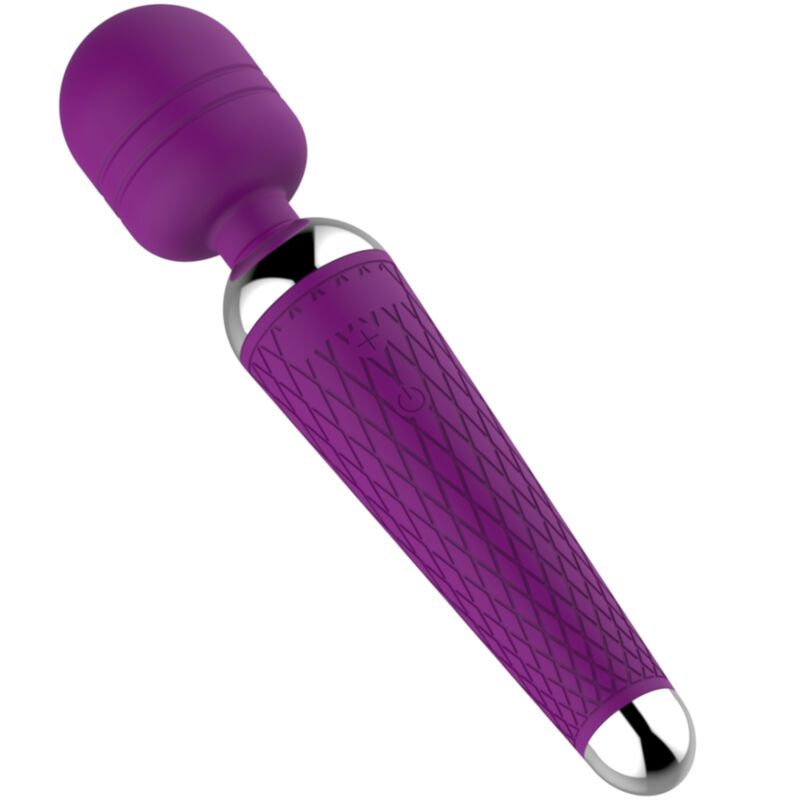 Ljubičasti wand vibrator s fleksibilnom glavom i 10 programa ARMONY