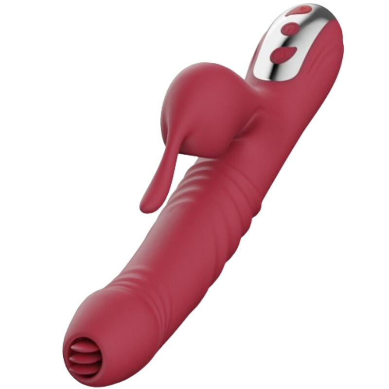 Armony Vibrator Za Sisanje S Jezikom Za Stimulaciju, Bordo