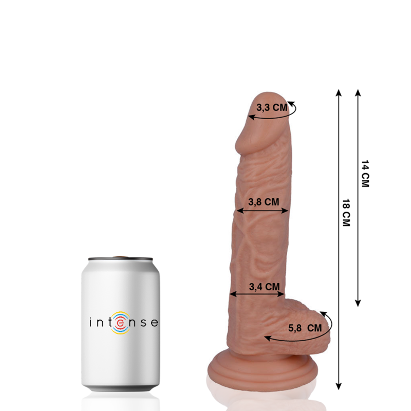 MR. INTENSE realistični dildo s vakuumskom čašicom