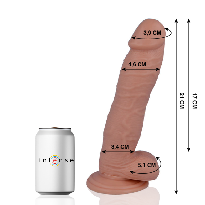 Realistični dildo duljine 21 cm sa snažnom vakuumskom čašicom i osjećajem poput kože | MR INTENSE