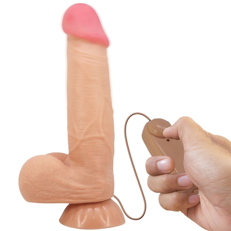 Pretty Love Sliding Skin realistični dildo s vakuumskom čašicom, 21,8 cm