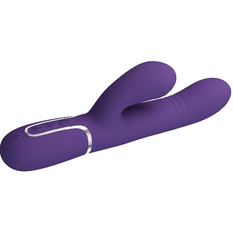 Pretty Love Rabbit vibrator s funkcijom potiska, ljubičasti