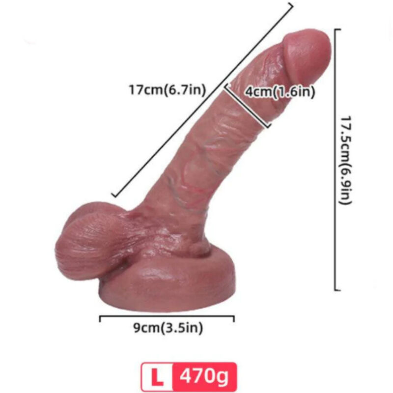 Realistični dildo od tekućeg silikona, 17 cm, za intenzivan osjećaj ispunjenosti ARMONY