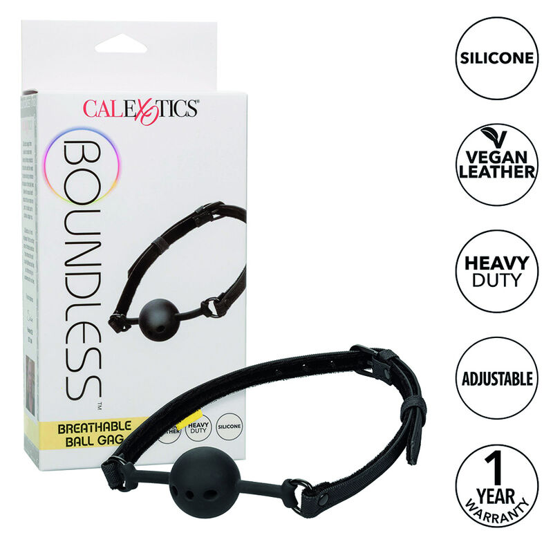 CalExotics Boundless gag s prozračnom silikonskom kuglom