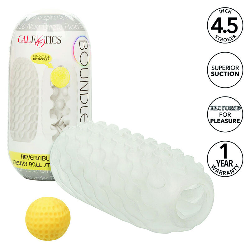CalExotics Boundless Squishy Ball masturbator, sivi
