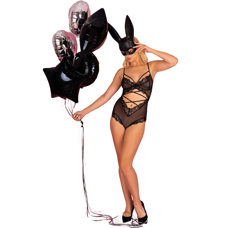 LIVCO CORSETTI Kylssiam erotski bodi, crni, L/XL