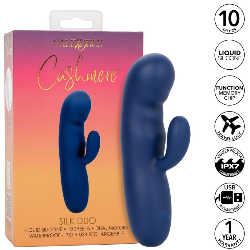 CalExotics Cashmere Silk Duo Blue vibrator
