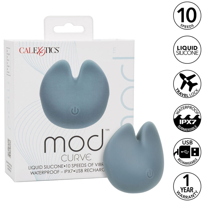 CalExotics Mod Curve vibrator za klitoris, plavi
