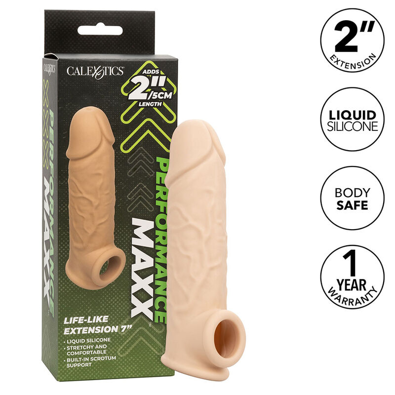 CalExotics Performance Maxx Life Like Extension 7 navlaka za penis, boje kože
