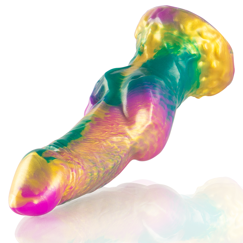 EPIC Iris silikonski dildo s duginim dizajnom