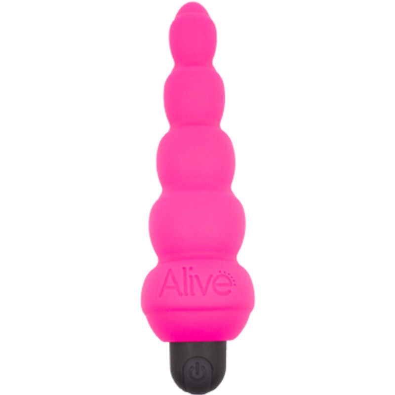 Silikonski analni vibrator s 10 vibracijskih načina za intenzivan užitak ALIVE