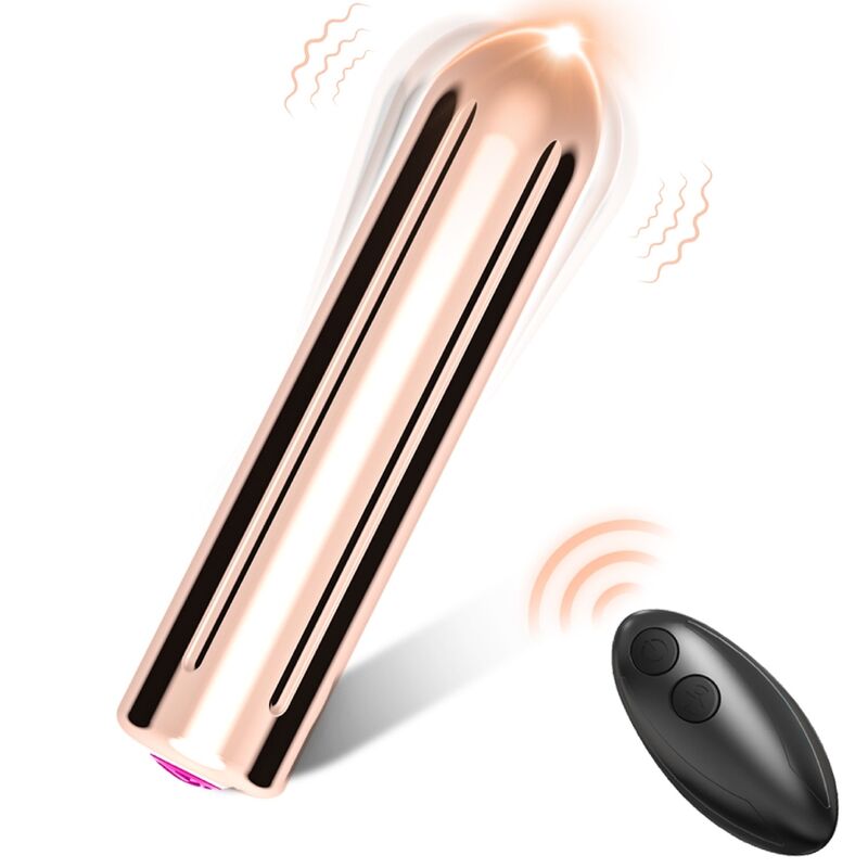 ARMONY Warhead mini vibrator s daljinskim upravljačem, zlatne boje