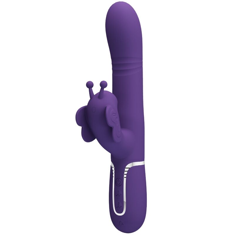 Pretty Love Rabbit vibrator s pomičnim masažnim kuglicama, ljubičasti