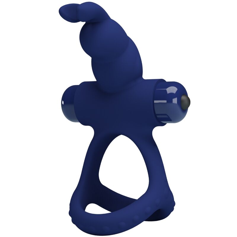 Vibrirajući prsten za penis Pretty Love Luchito, plavi