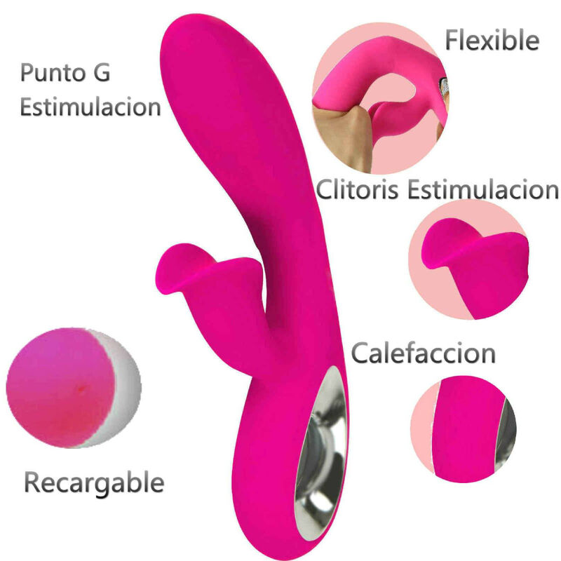 Vibrator s prstenom za povlačenje i 36 programa od fuksijastog silikona ARMONY