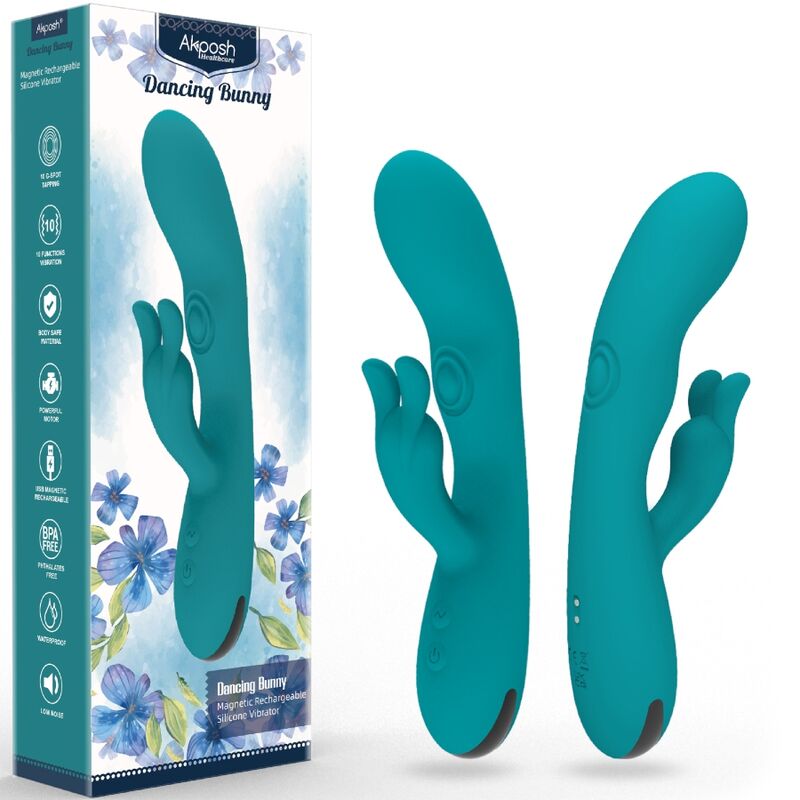 Rabbit vibrator od silikona s 10 načina vibriranja za stimulaciju ARMONY