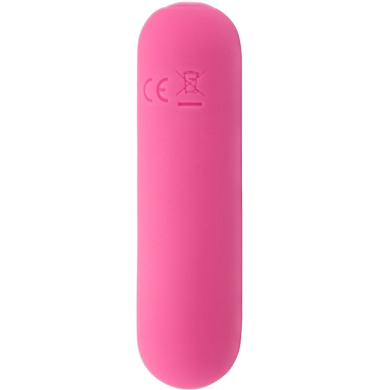 Mini vibrator u obliku metka od silikona s 10 načina vibriranja, ružičasti ARMONY