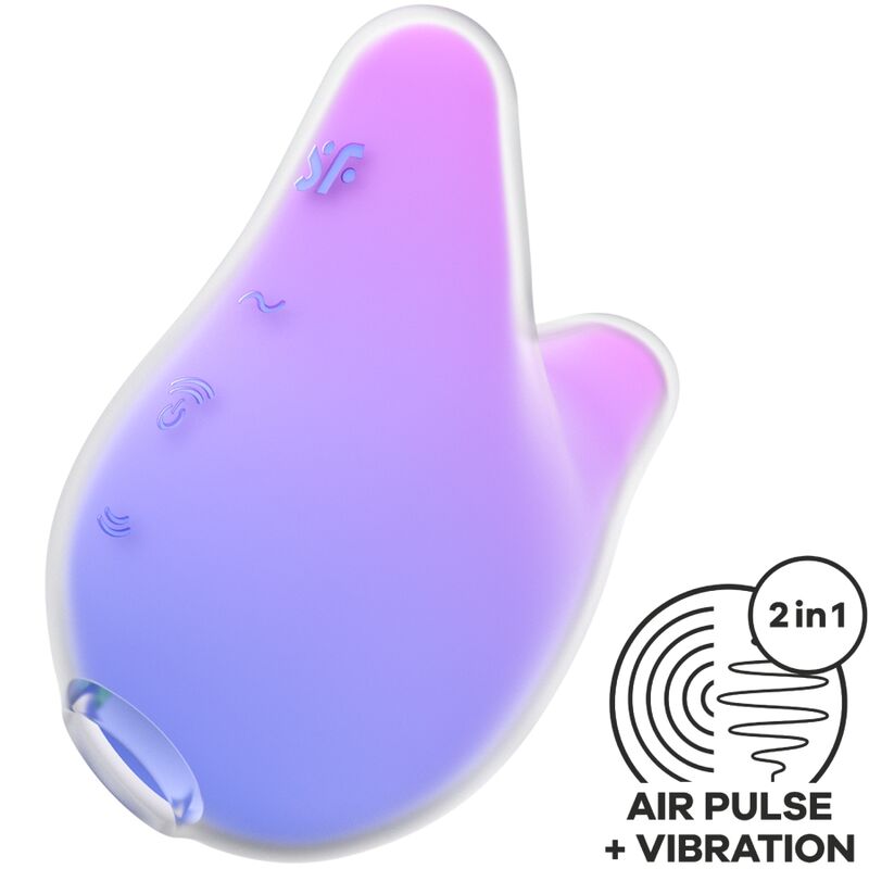 Satisfyer Mermaid Vibes vibrator sa stimulacijom zračnim valovima, ljubičaste i ružičaste boje