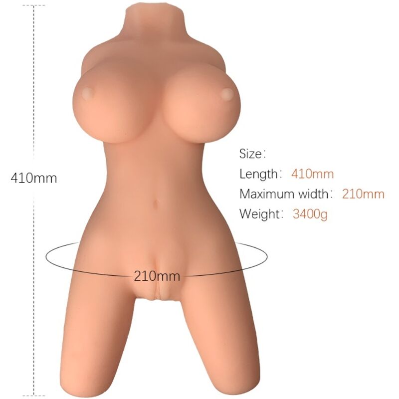 Realističan masturbator u obliku ženskog torza od TPE materijala s mekanim grudima ARMONY