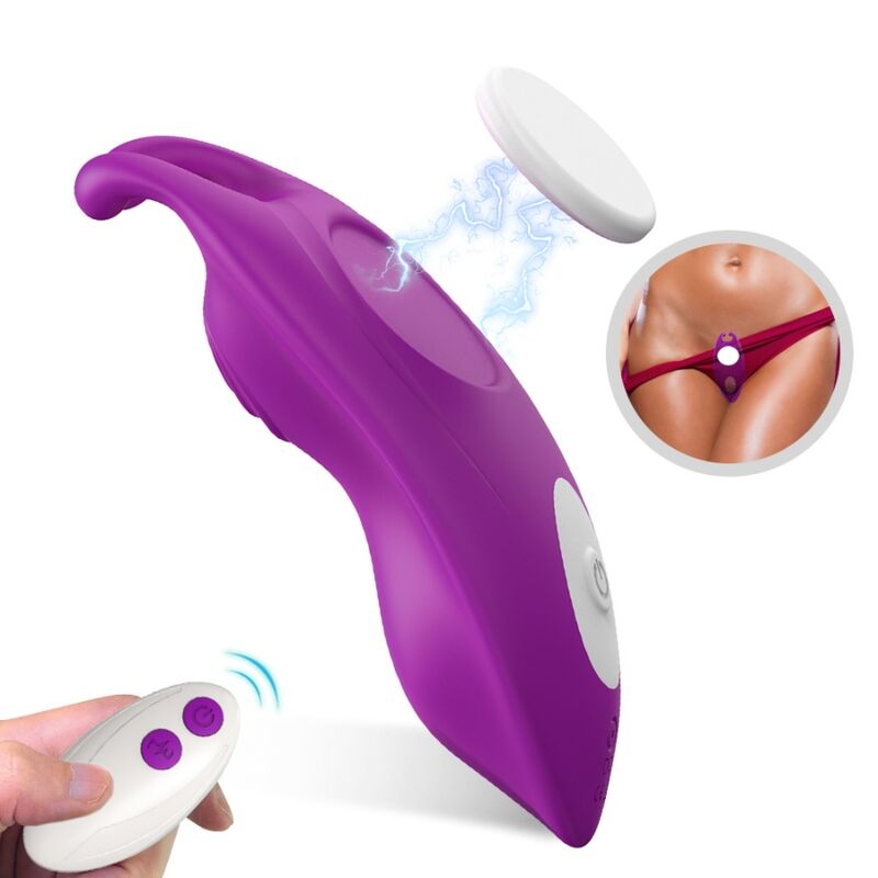 ARMONY Honeybee nosivi vibrator za klitoris s daljinskim upravljačem, ljubičasti