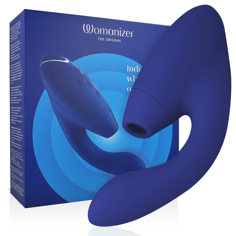 Womanizer DUO 2 vibrator s tlačnim valovima, plavi