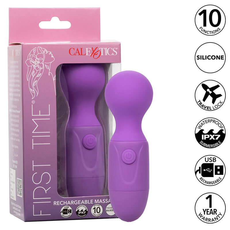 CalExotics First Time masažni vibrator, ljubičasti