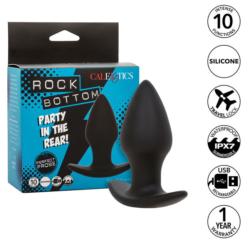 CalExotics Rock Bottom Perfect vibrirajući analni čep