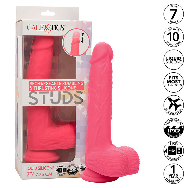 CalExotics Studs realistični vibrator s 10 funkcija