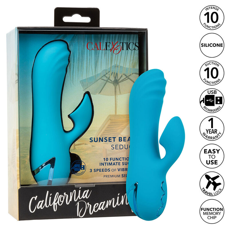 CalExotics Sunset Beach Seducer vibrator za stimulaciju tlačnim valovima
