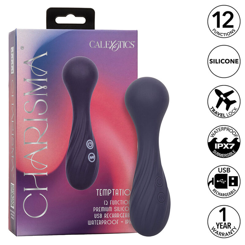 CalExotics Charisma Temptation wand vibrator, ljubičasti