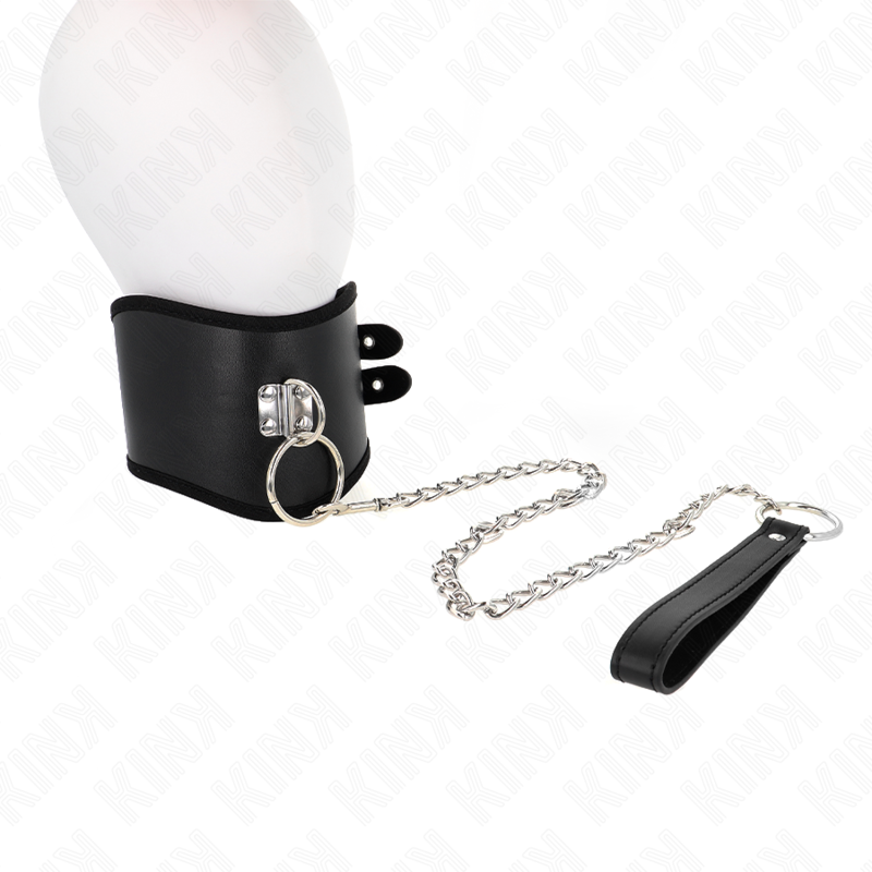KINK BDSM ogrlica sa širokim remenom, 40 do 55 cm
