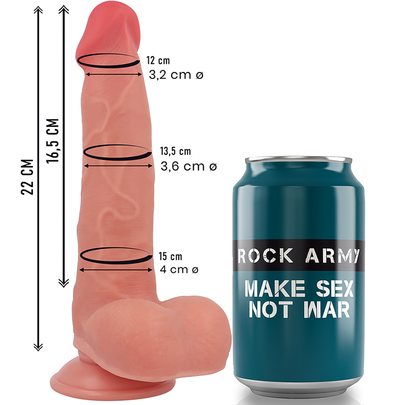 ROCK ARMY Liquid Silicone Ranger realistični dildo, 22 cm