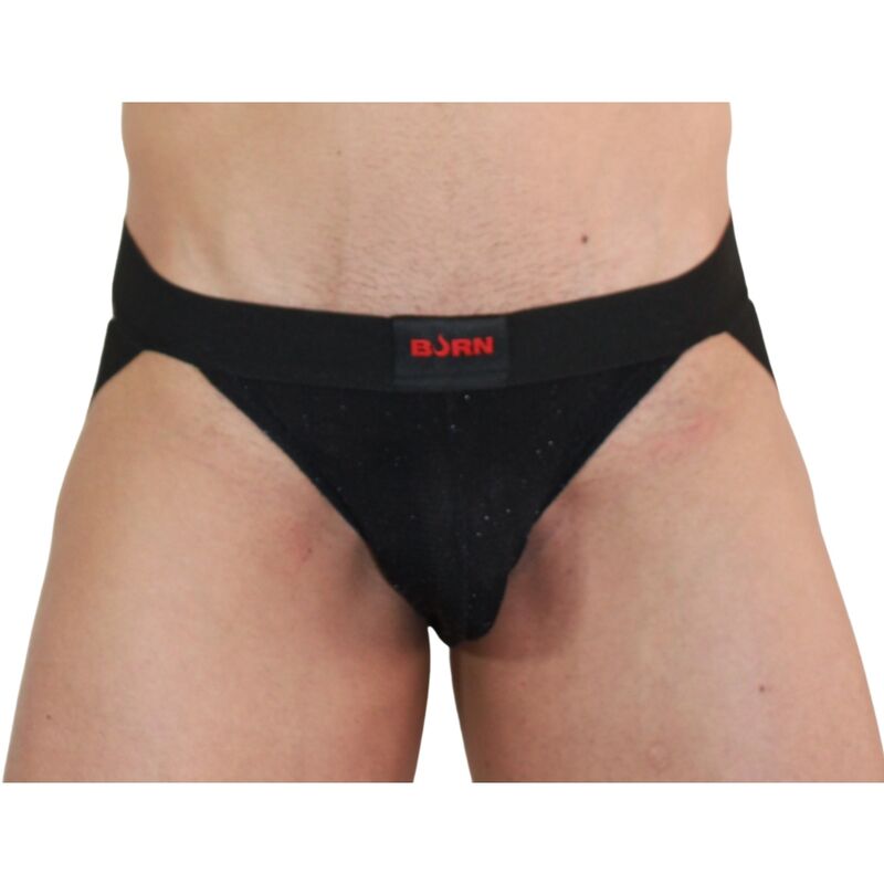 BURN 003 jockstrap u sjajnoj crnoj boji