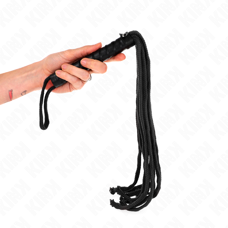 KINK crni bič od užeta, 56 cm