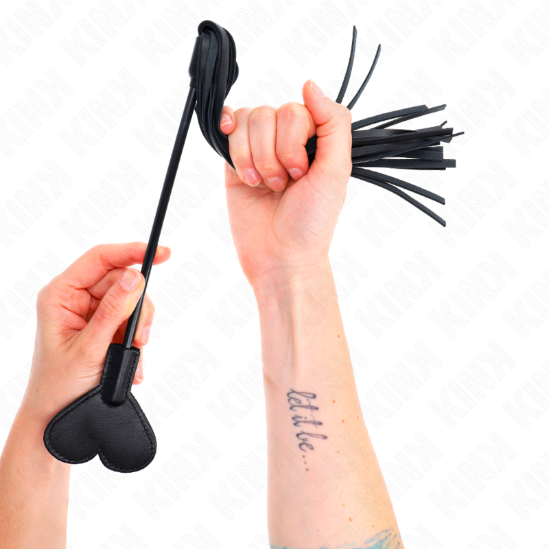 KINK bič sa srcolikim paddleom, 35 cm