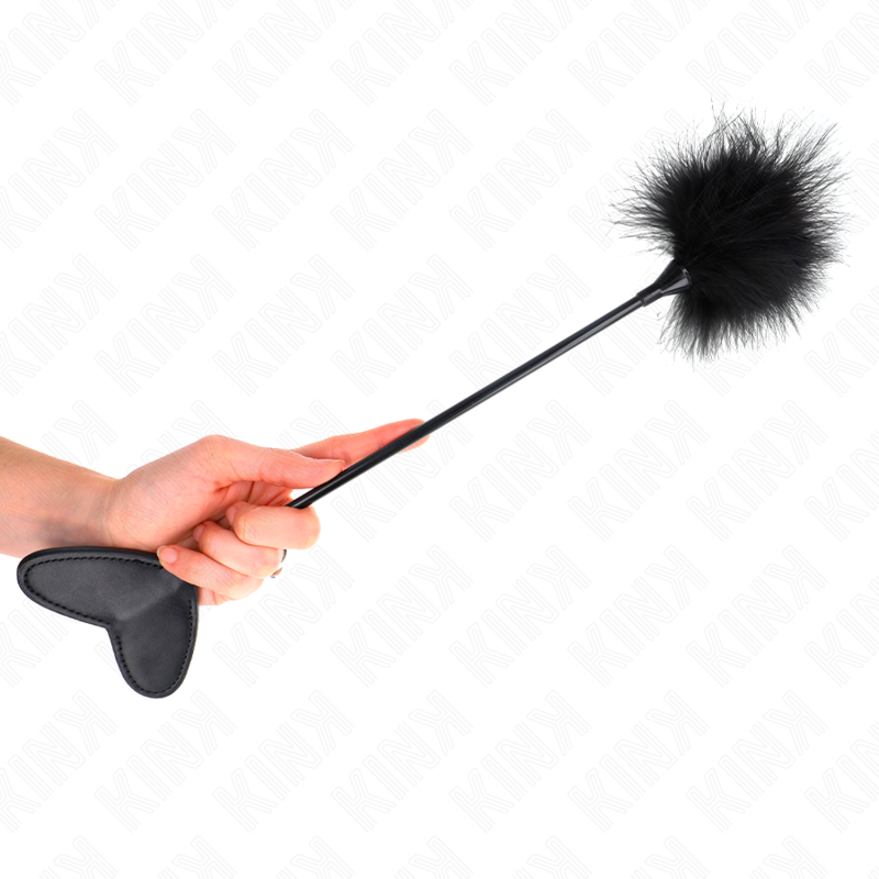 KINK škakljalica od perja s lopaticom u obliku srca, 31 cm