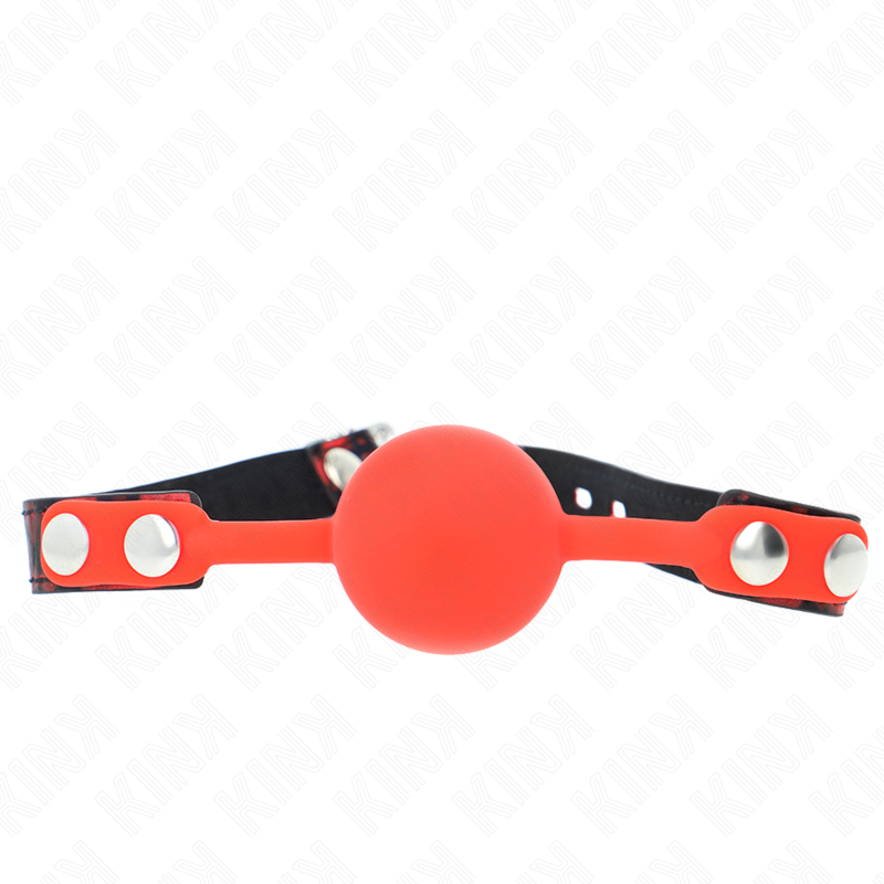KINK Model 2 silikonski kuglasti gag s lokotom