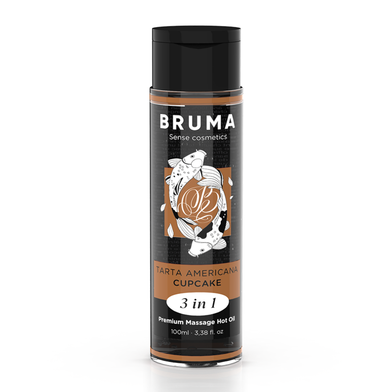 BRUMA ulje za masažu s učinkom zagrijavanja, cupcake, 100 ml