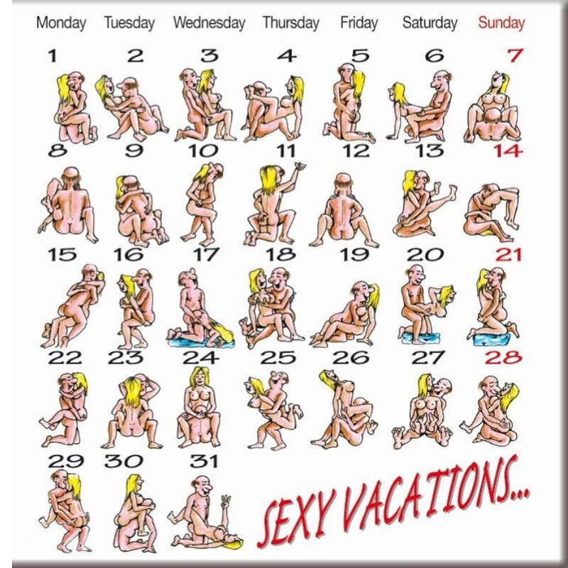 DIABLO PICANTE Kamasutra magnet, 5 × 5 cm