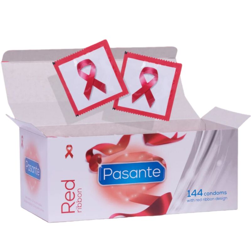 PASANTE Red Ribbon kondomi, veliko pakiranje, 144 komada