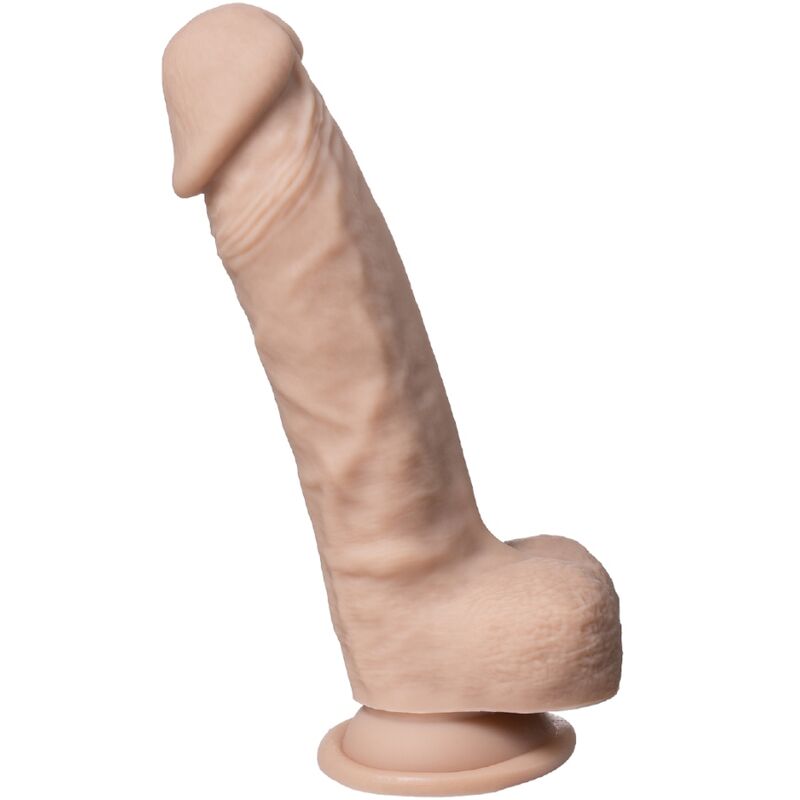 Realistični dildo od mekog premium silikona s vakuumskom bazom 21 cm SILEXD