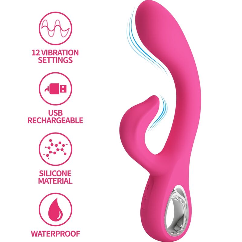 Pretty Love Fritz rabbit vibrator, ružičasti