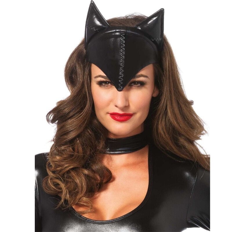 Crna maska za oči Cat Woman Leg Avenue