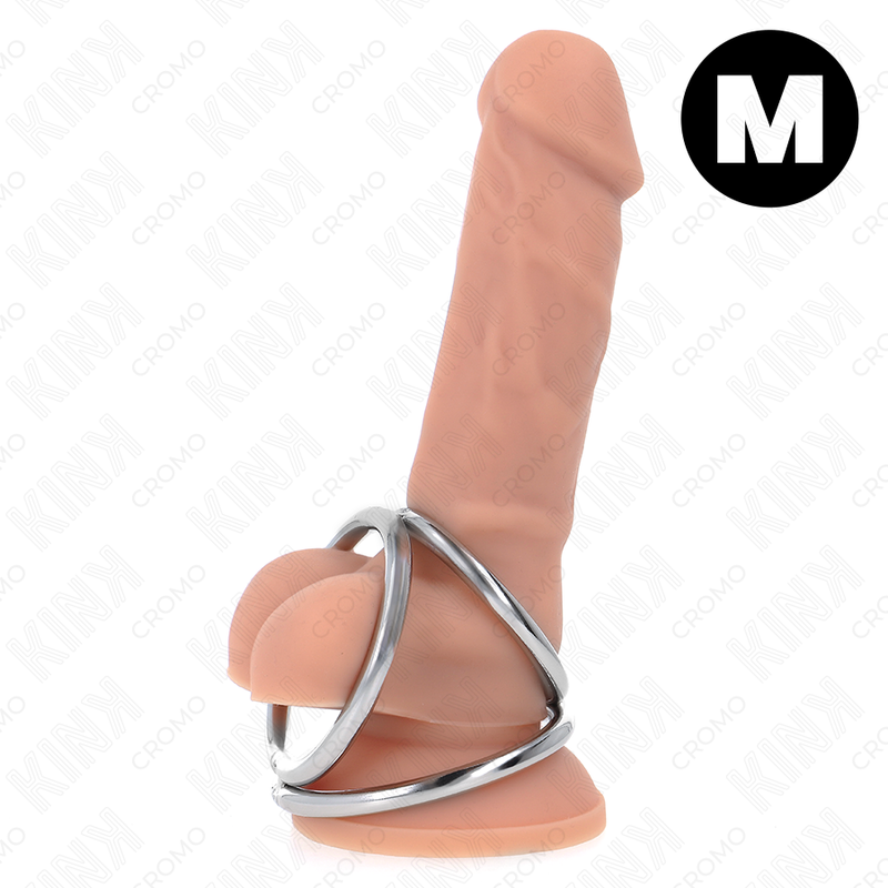 KINK Triple Chrome prsten za penis bez vibracija, model 2