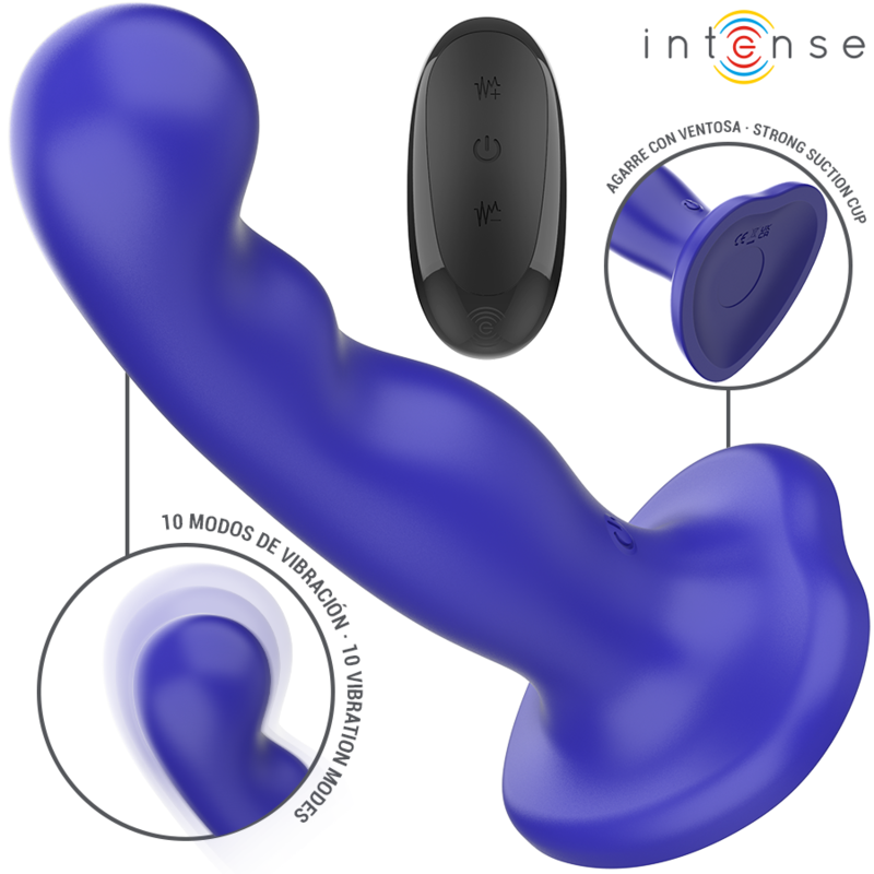 INTENSE Shorty vibrator s daljinskim upravljačem i usisnom čašicom