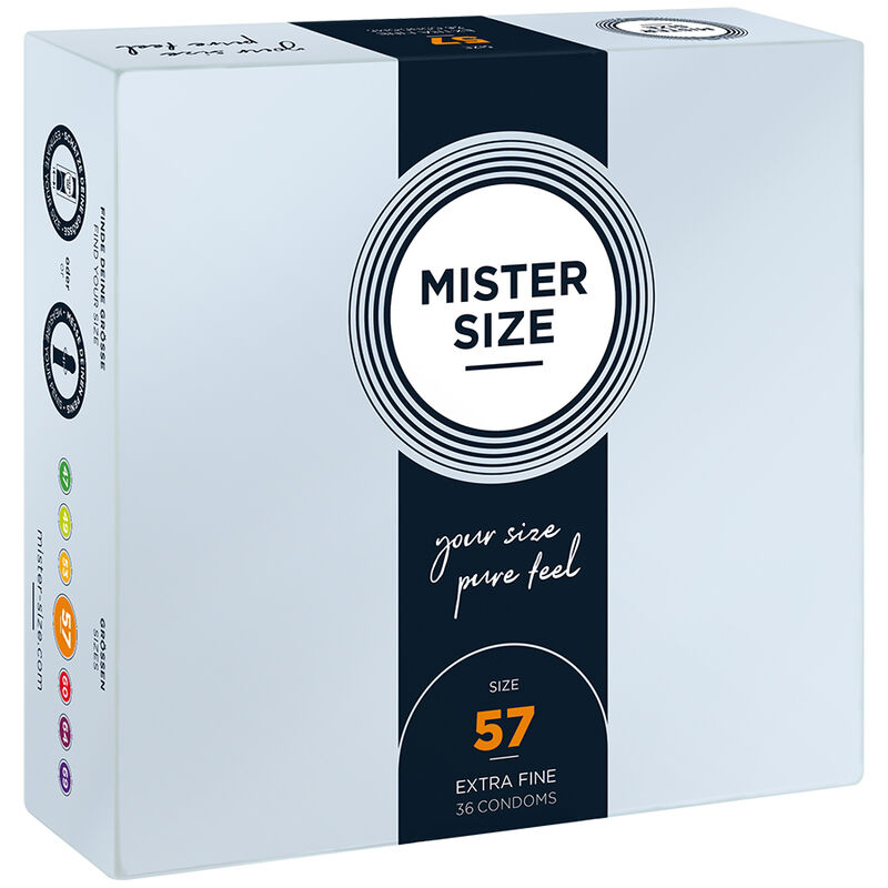 MISTER SIZE kondomi, veliko pakiranje, veličina L, 57 mm, 36 komada
