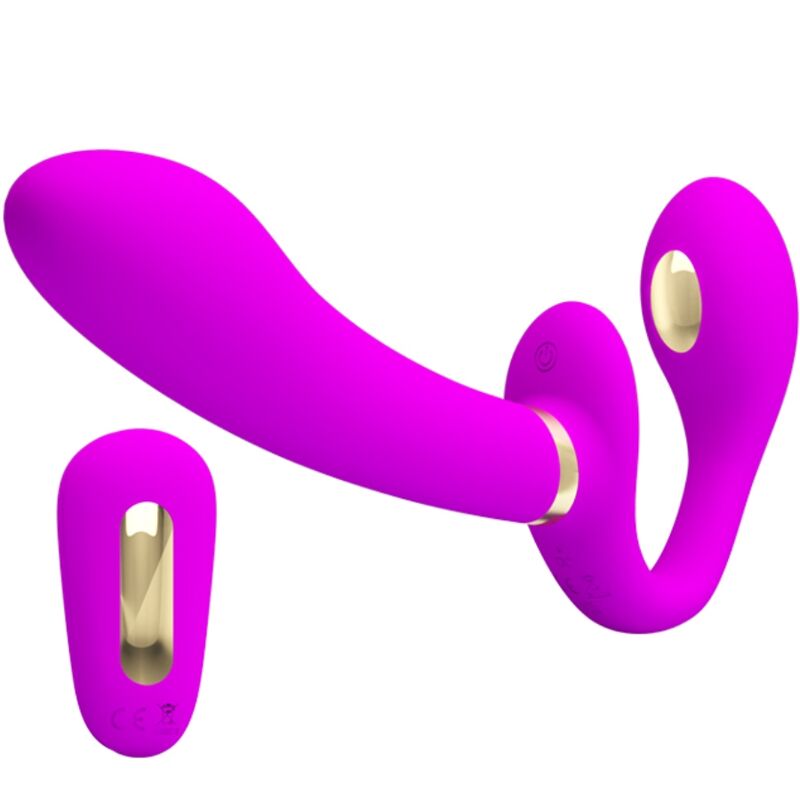 Pretty Love Thunderbird dvostruki vibrator bez pojasa s daljinskim upravljačem