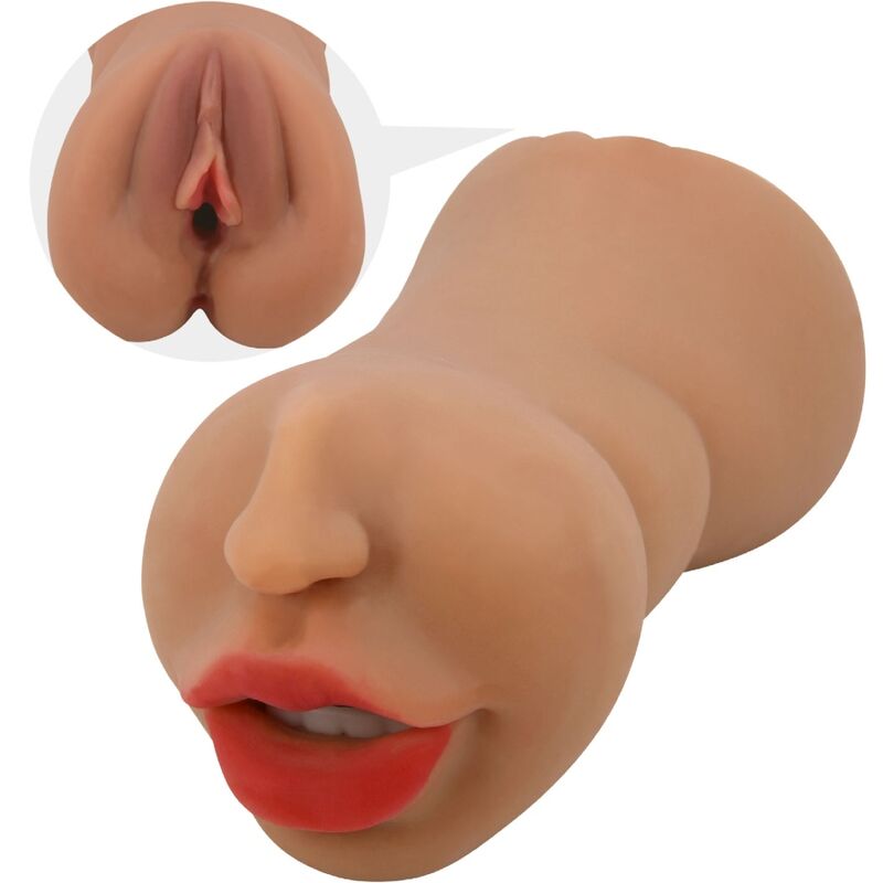 CRAZY BULL Zoey dvostruka masturbacijska vagina s ustima i vaginom